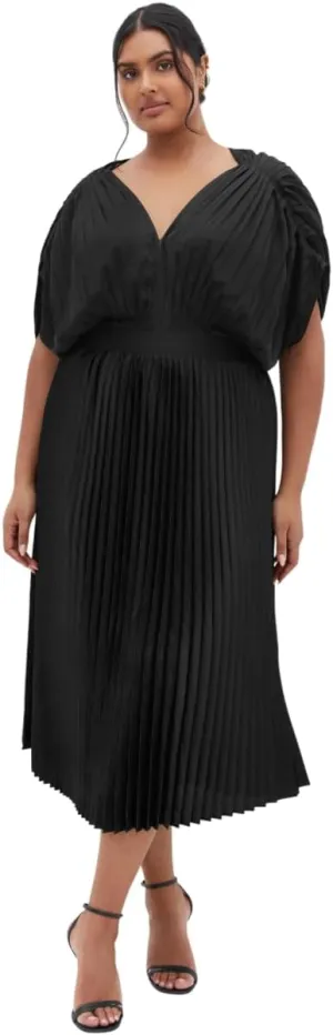 City Chic Women's Plus Size Dress - Henley Midi