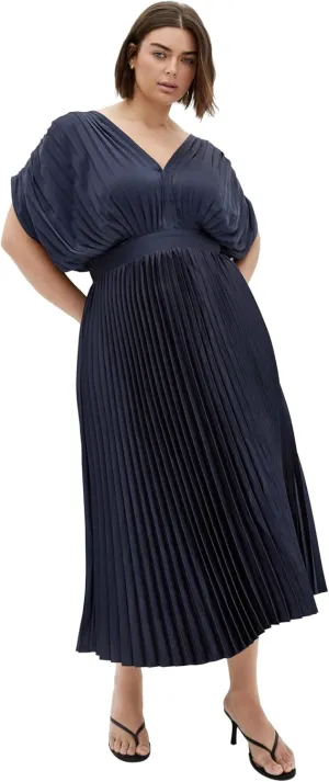 City Chic Women's Plus Size Dress - Henley Midi