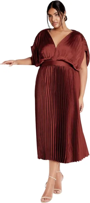 City Chic Women's Plus Size Dress - Henley Midi
