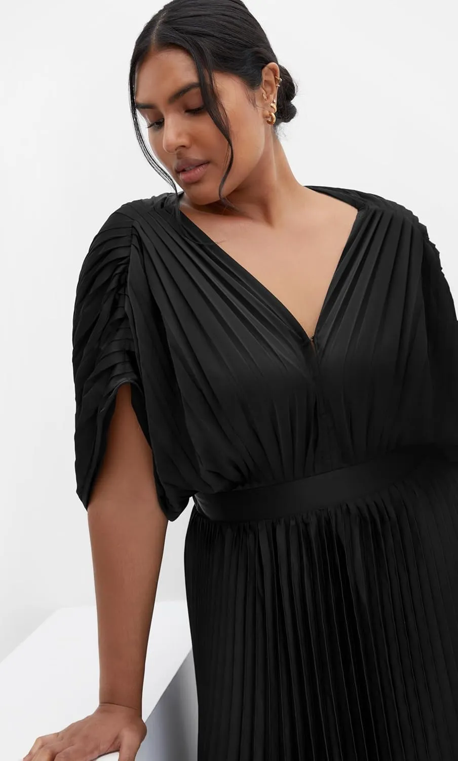 City Chic Women's Plus Size Dress - Henley Midi