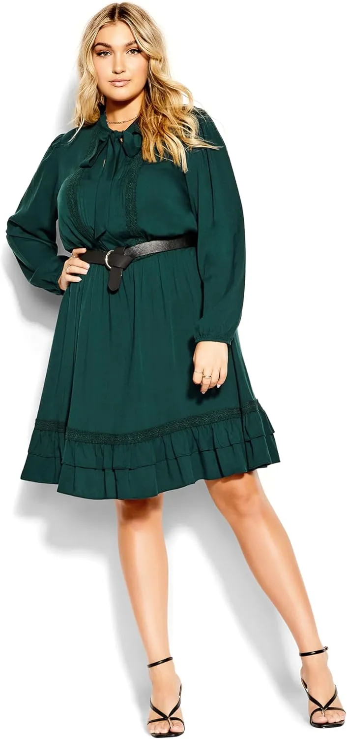 City chic Women's Plus Size Dress - Precious Tie