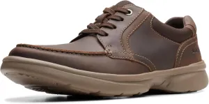 Clarks Mens Bradley Vibe Leather Lifestyle Casual and Fashion Sneakers