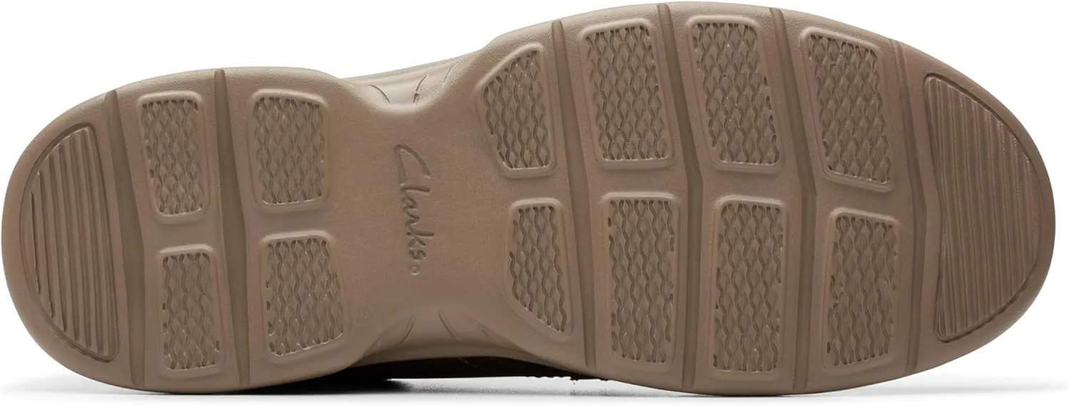 Clarks Mens Bradley Vibe Leather Lifestyle Casual and Fashion Sneakers