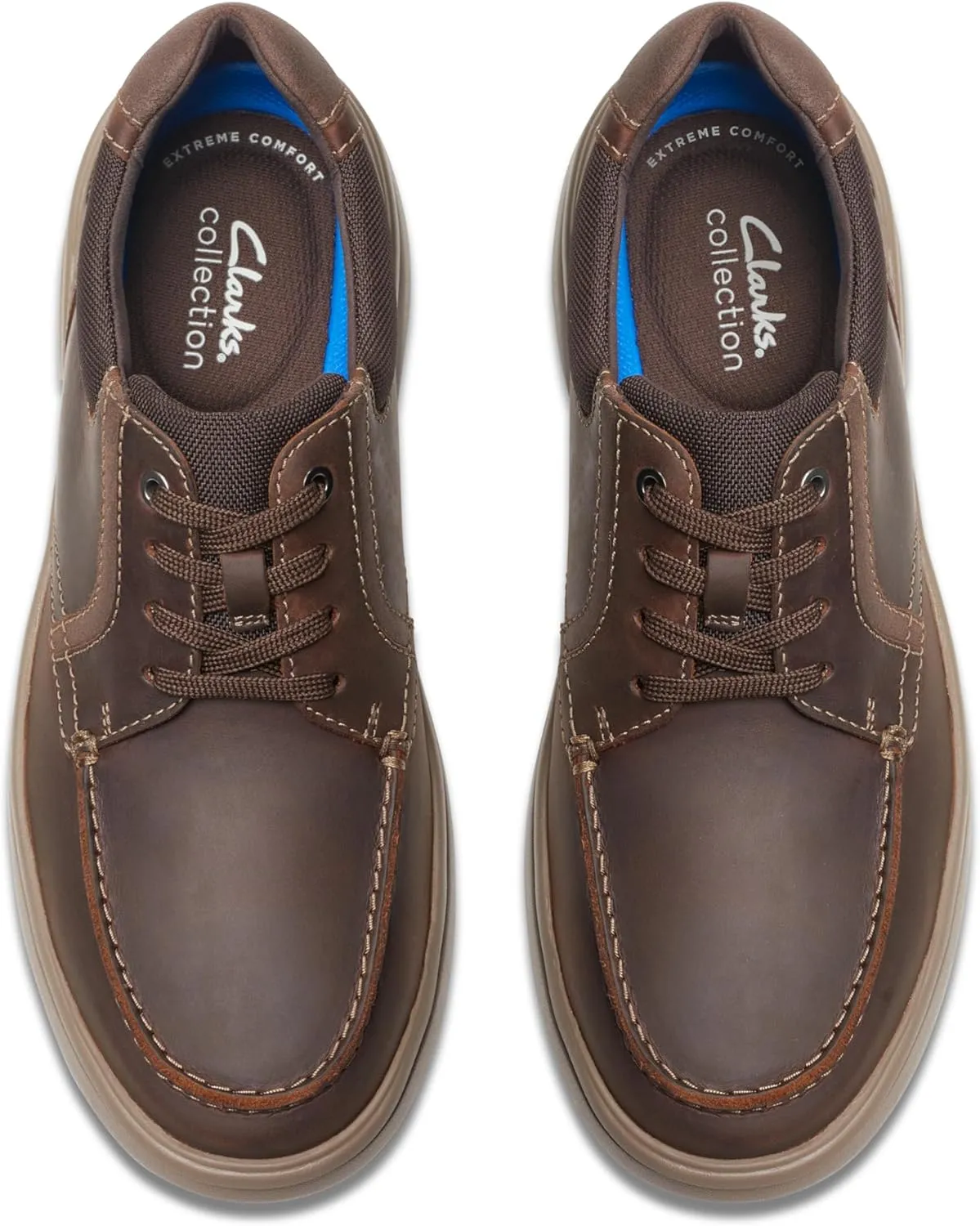 Clarks Mens Bradley Vibe Leather Lifestyle Casual and Fashion Sneakers