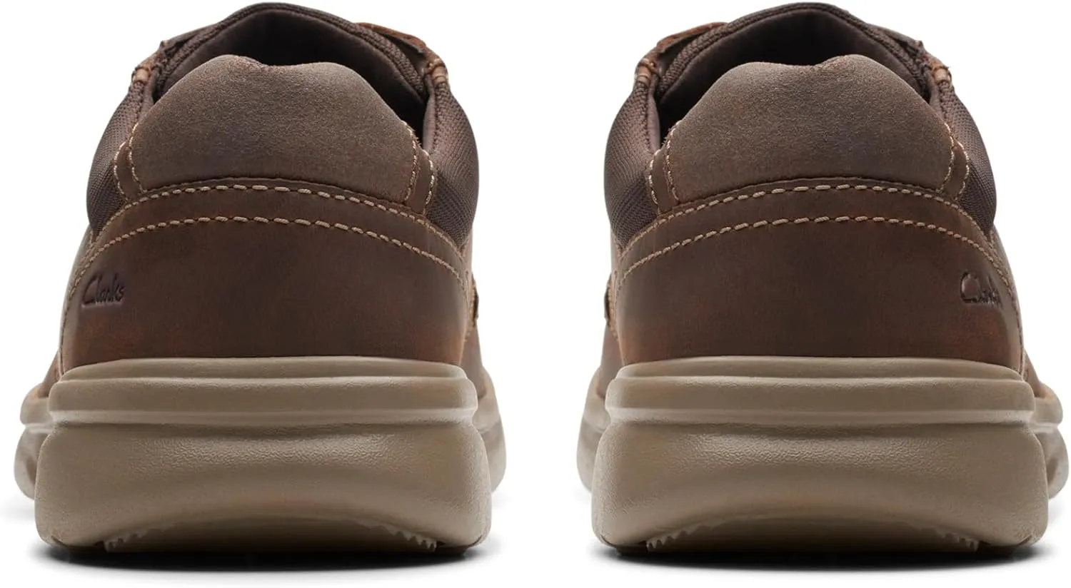 Clarks Mens Bradley Vibe Leather Lifestyle Casual and Fashion Sneakers