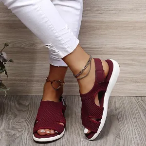 Comfortable Walking Sandals for Women,Orthopedic Sandals for Women Arch Support Hiking Sandals Casual Open Toe Sport Sandals Lightweight Athletic Sandals with Hook and Loop Straps for Beach Vacation