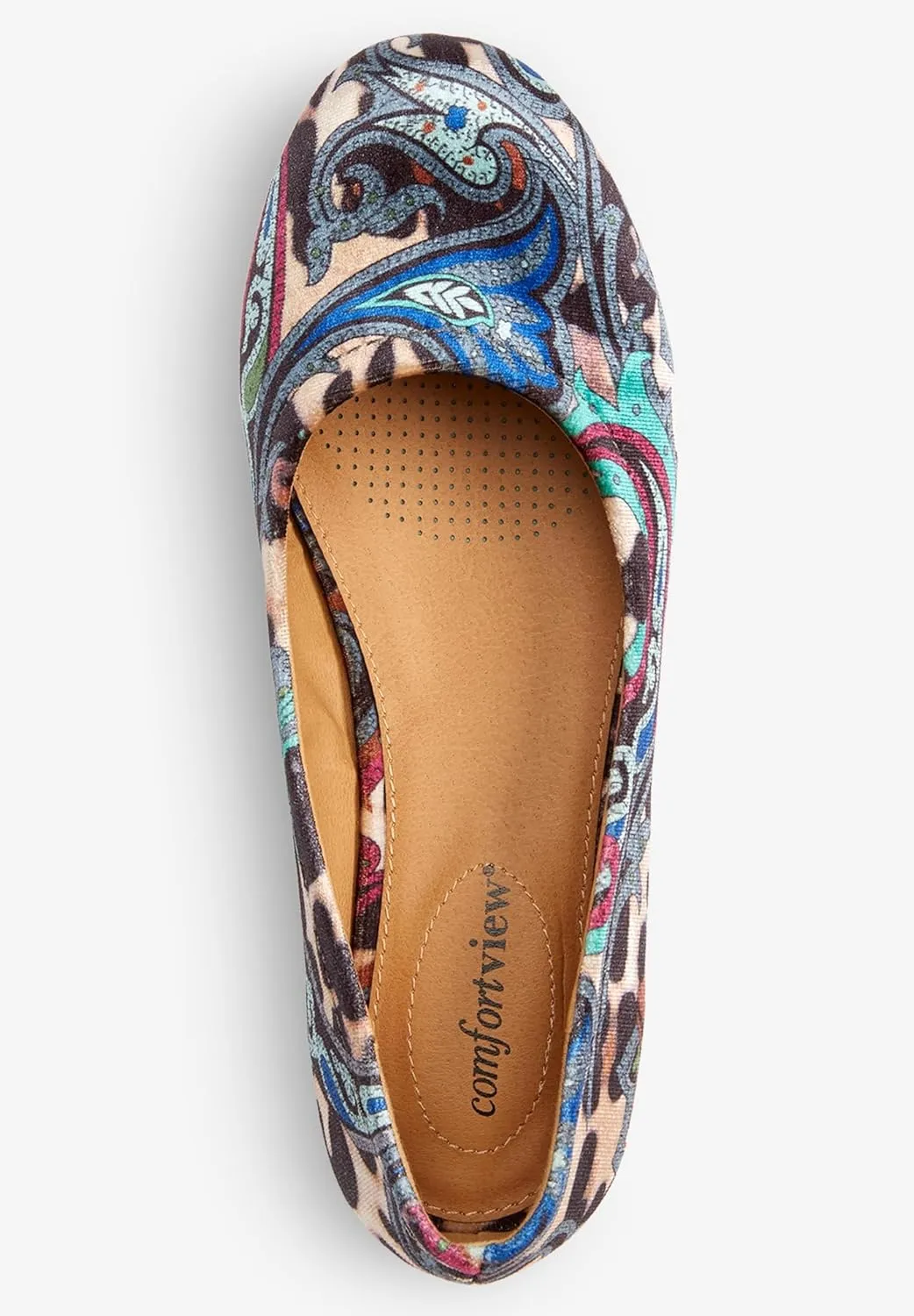 Comfortview Women's Wide Width The Jaiden Flat