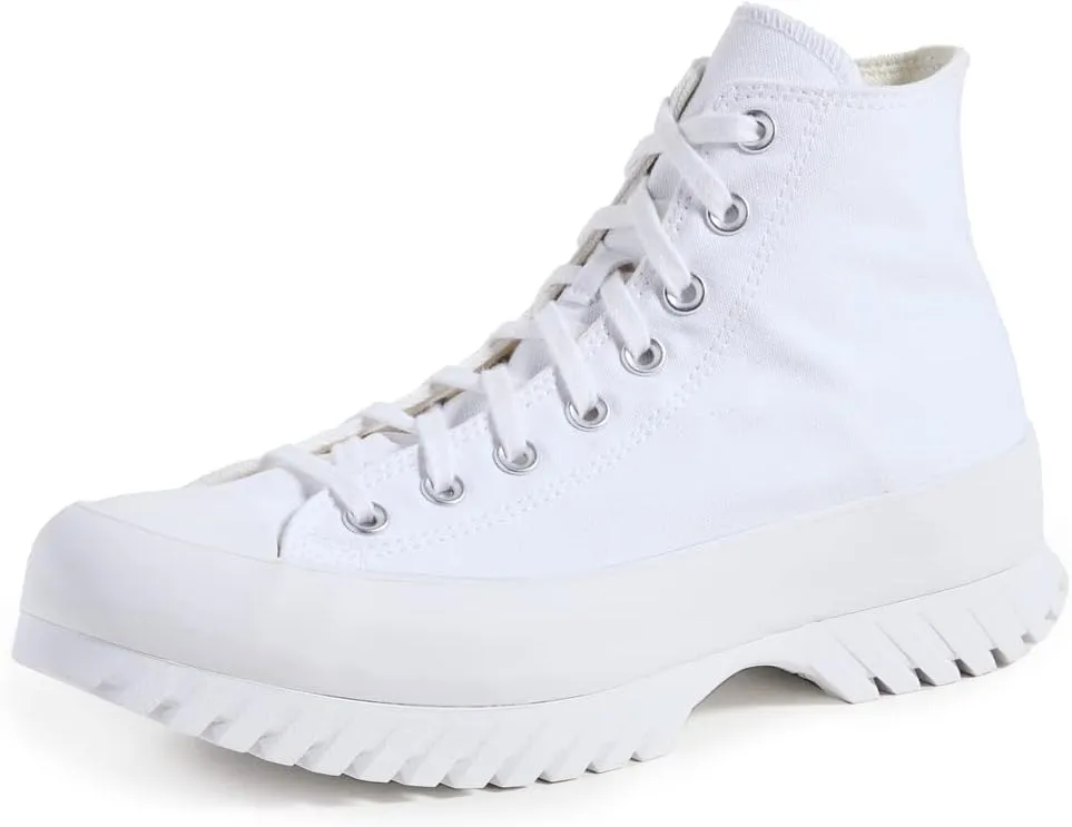 Converse Chuck Taylor All Star Lugged 2.0 Unisex, White/Egret/Black, 12 US Women/10 US Men
