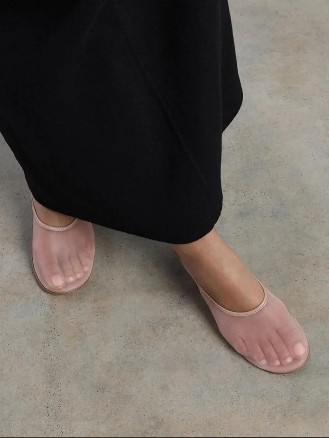 Coutgo Womens Mesh Ballet Flats Slip on Ballerina Flats Comfortable Casual Work Dress Shoes