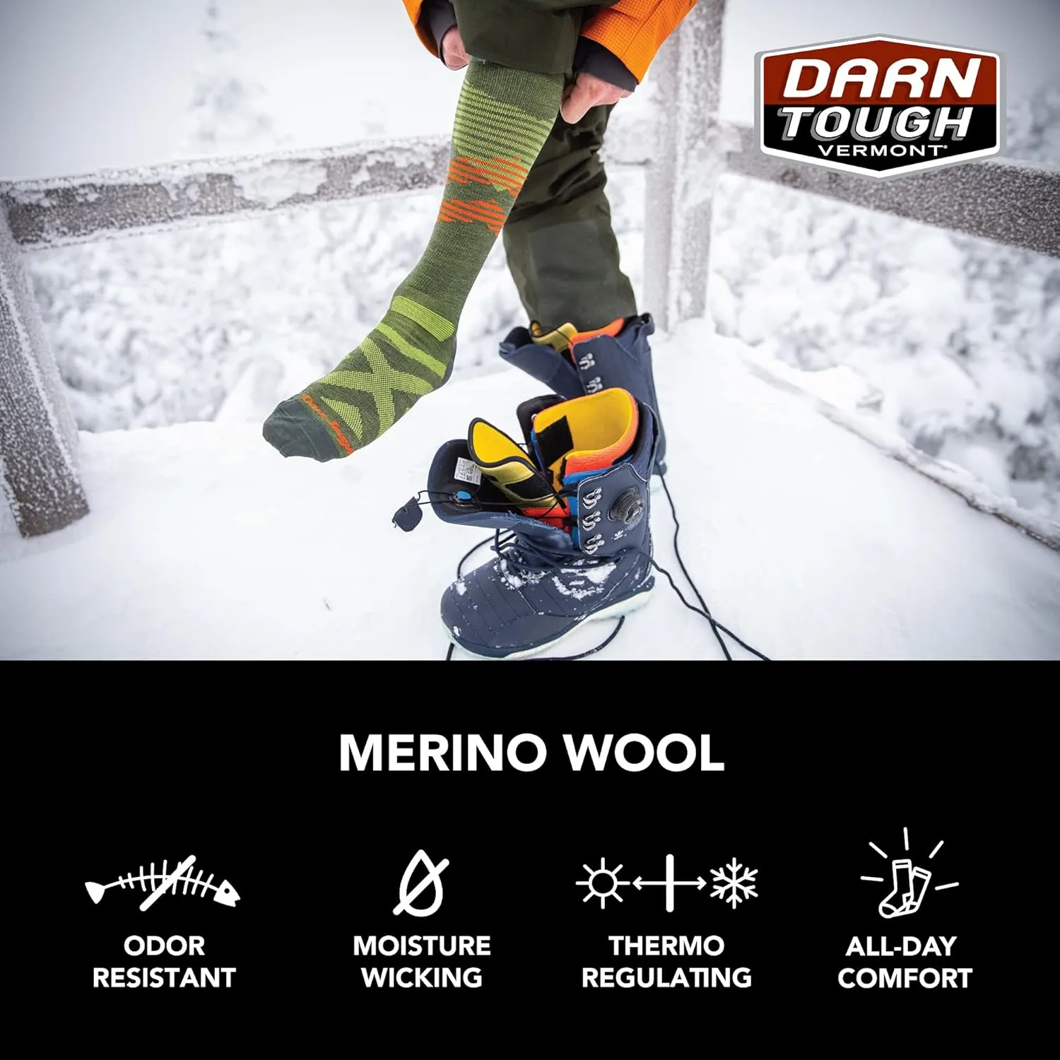 Darn Tough Men's Function X OTC Midweight with Padded Shin Sock (Style 8044) -