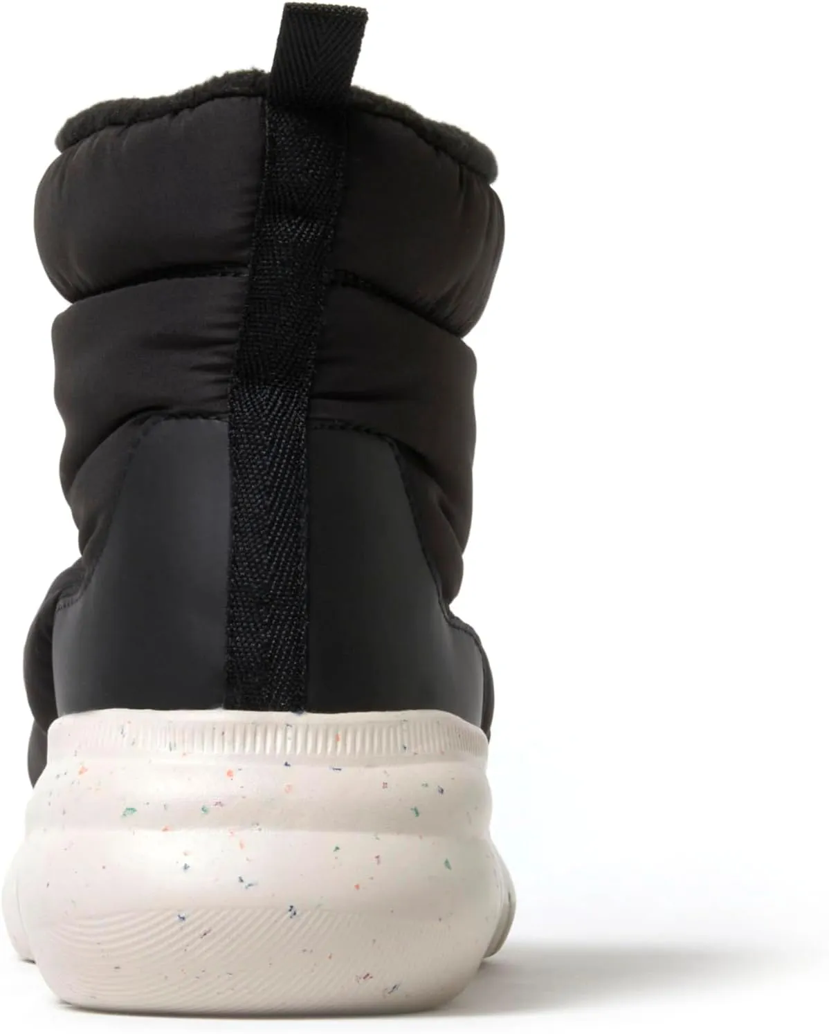 Dearfoams Men's Texoma Regrind Slip-in Boot-Comfortable, Puffy Nylon, Fleece Lining, Energy Return Mid Calf