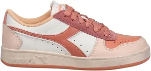 Diadora Womens Magic Basket Low Icona Lace Up Sneakers Shoes Casual - Orange, White