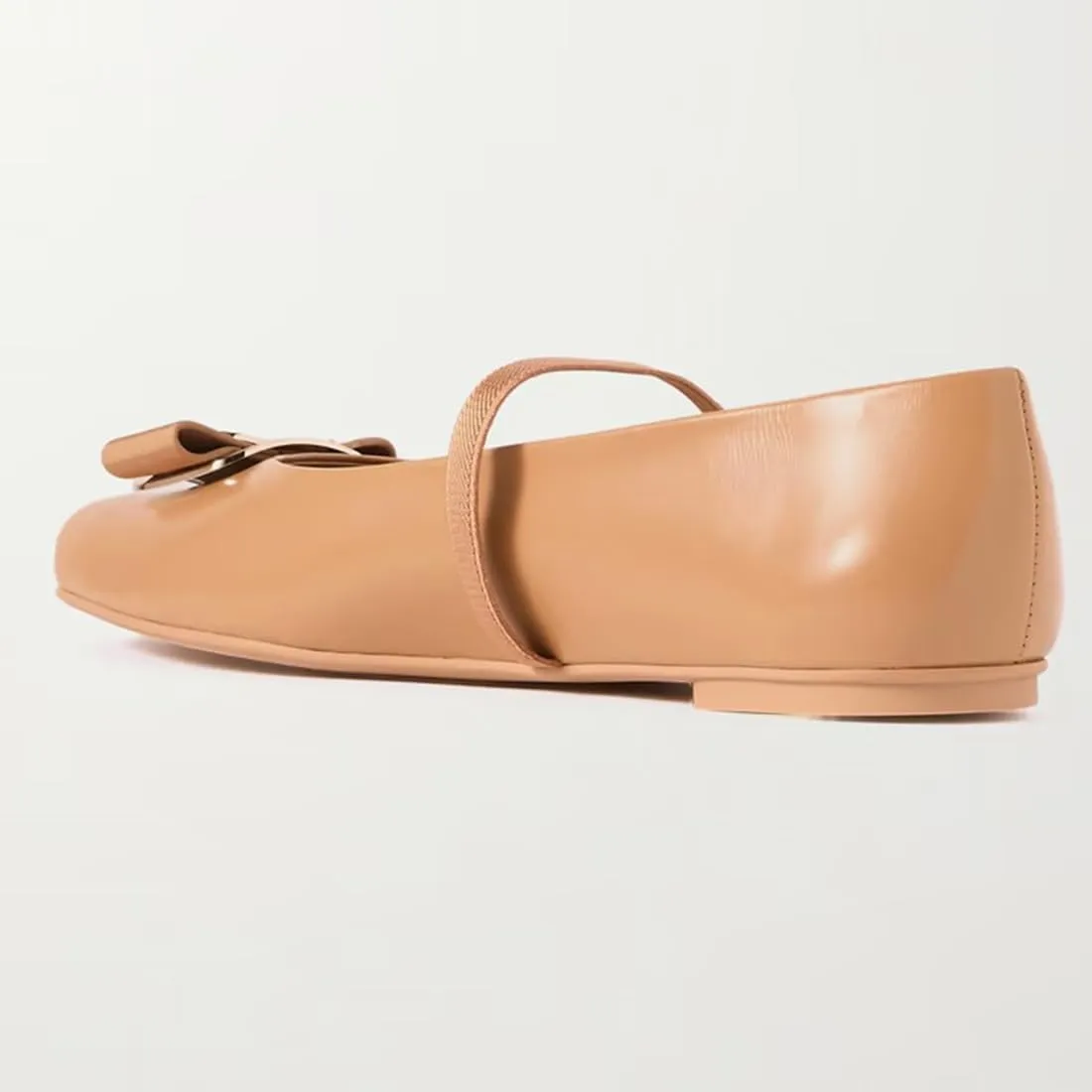 Divanne Ballet Flats for Women, Bowtie Mary Jane Flats Square Toe Ballerina Shoes with Strap