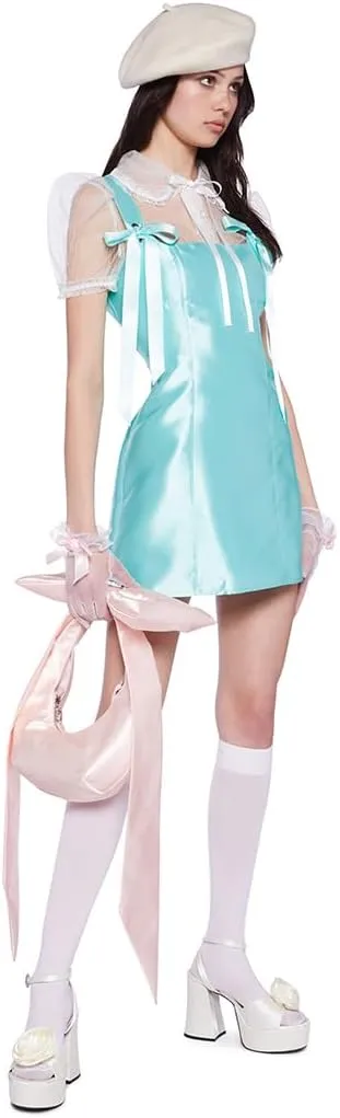 Dolls Kill Pixie Stardust Mini Dress by Current Mood - Taffeta Dress with Fit and Flare Silhouette