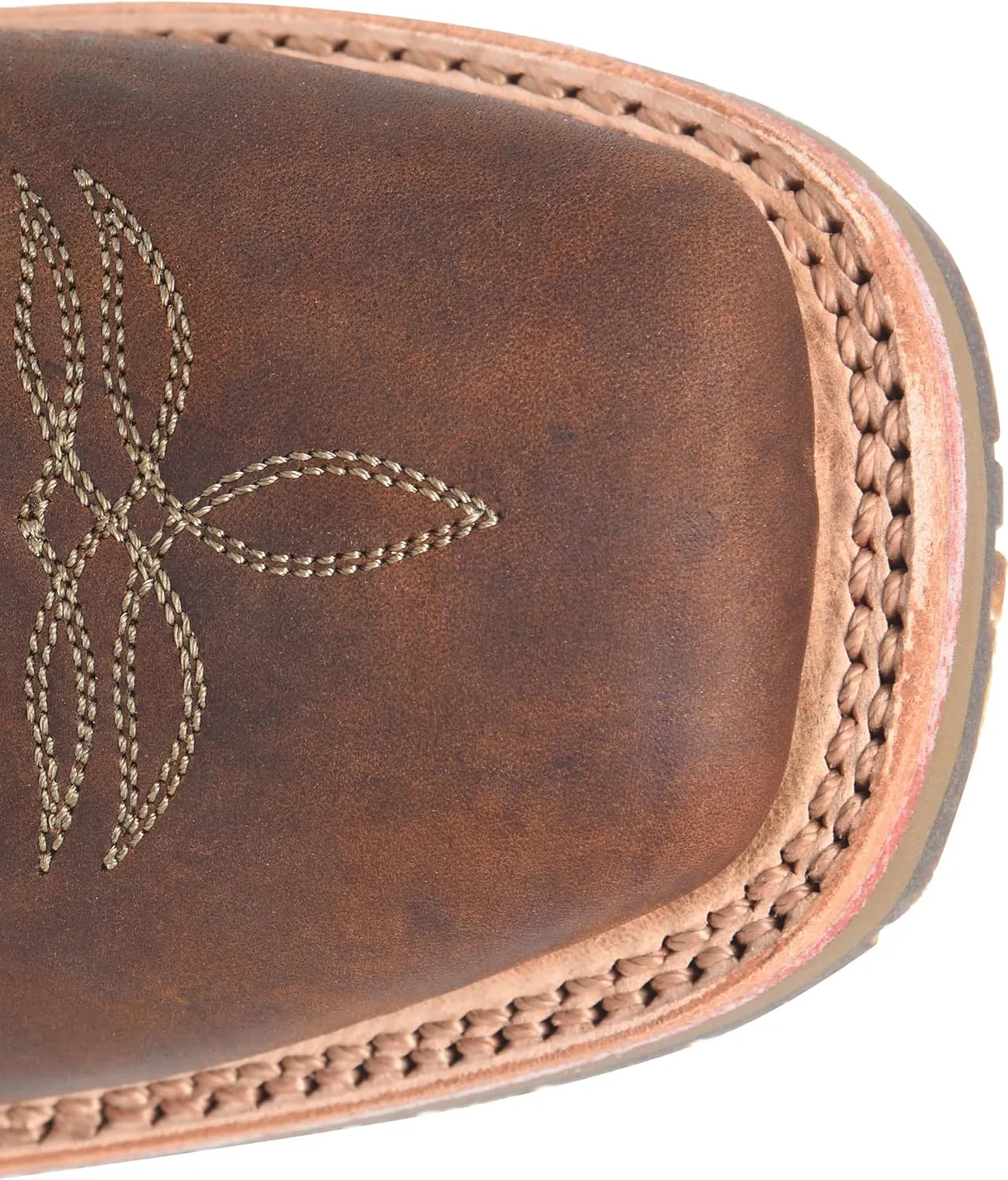 DOUBLE-H Mens 11" Soft Toe Square Toe Roper Western-Boot, Premium Leather, Comfortable Cowboy Boots for All-Day Wear