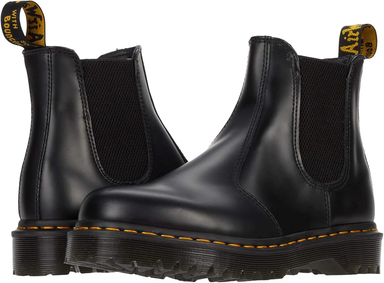 Dr. Martens unisex-adult 2976 Bex, Black Smooth Leather, 9 Women/8 Men