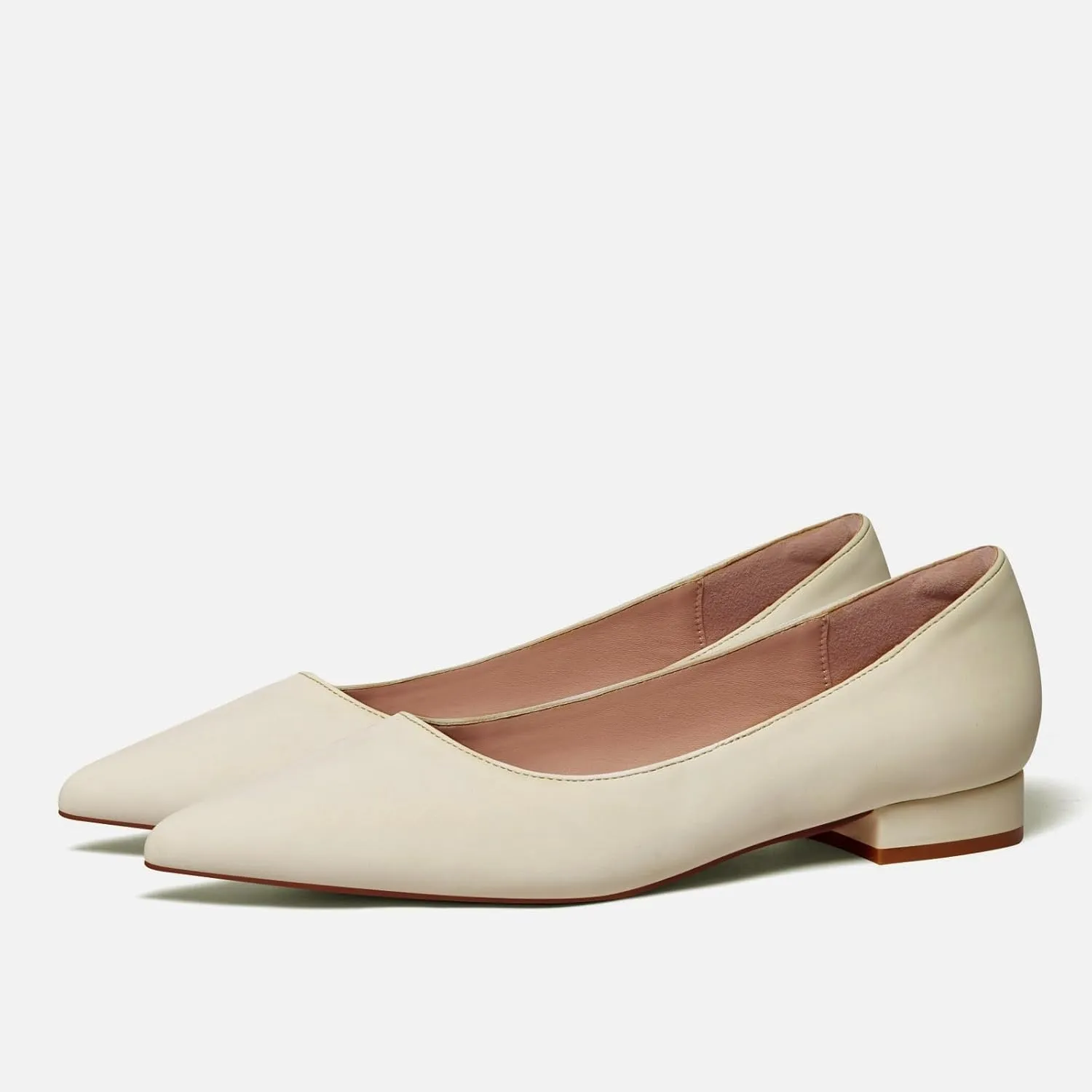 Elisabet Tang Women's Flats Shoes Pointed Toe Casual Chunky Flats Slip on Comfortable Dress Flats Shoes for Lady