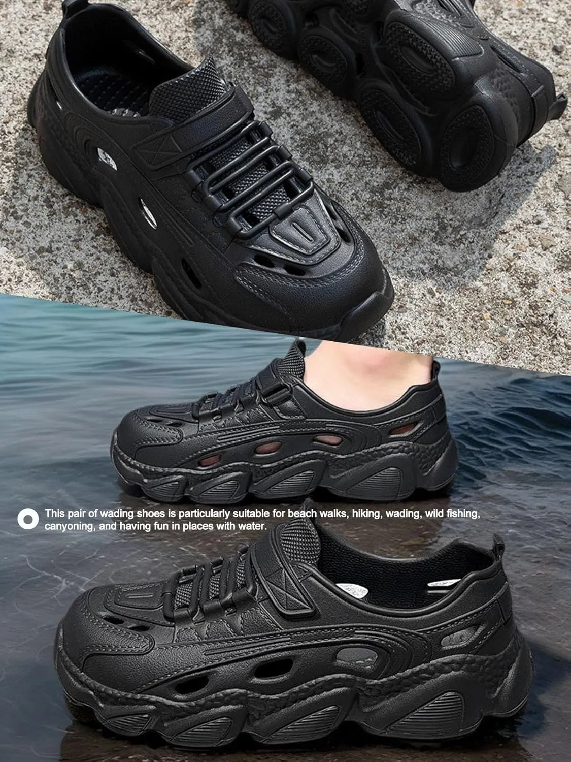 EVA Lightweight Breathable Casual Shoes - Clogs & Mules for Driving Work, Leisure Walks, Sports Running, Outdoor Hiking, Beach Wading
