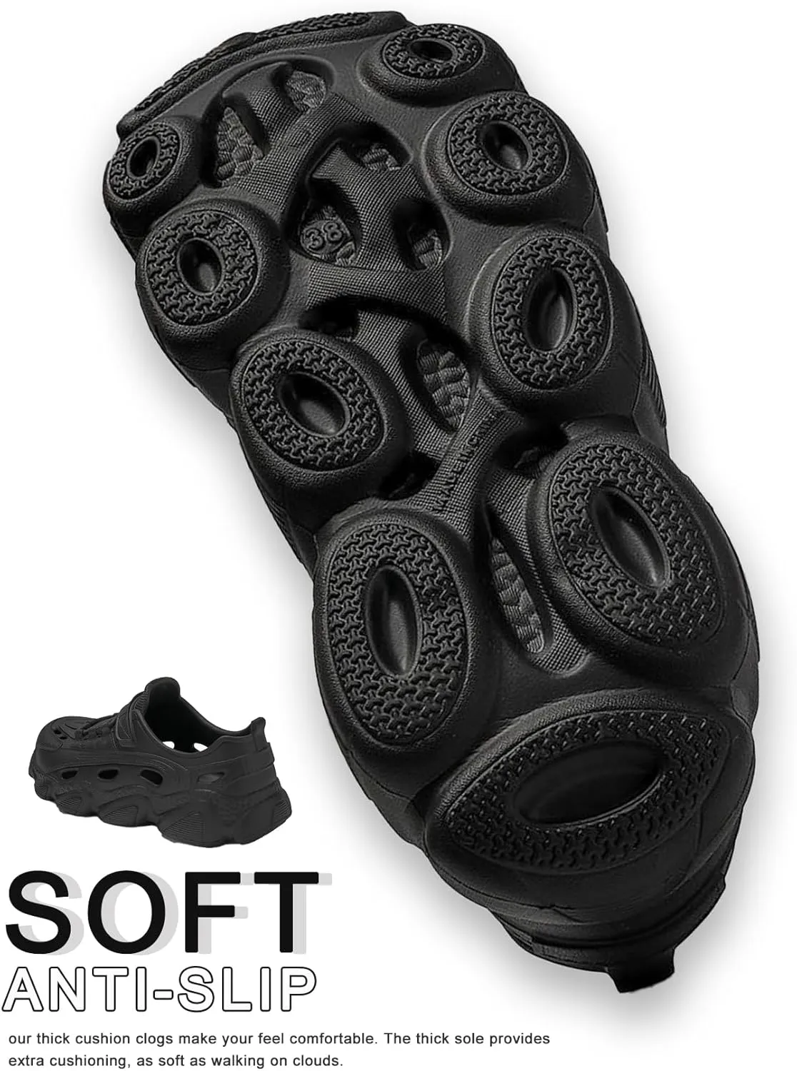 EVA Lightweight Breathable Casual Shoes - Clogs & Mules for Driving Work, Leisure Walks, Sports Running, Outdoor Hiking, Beach Wading