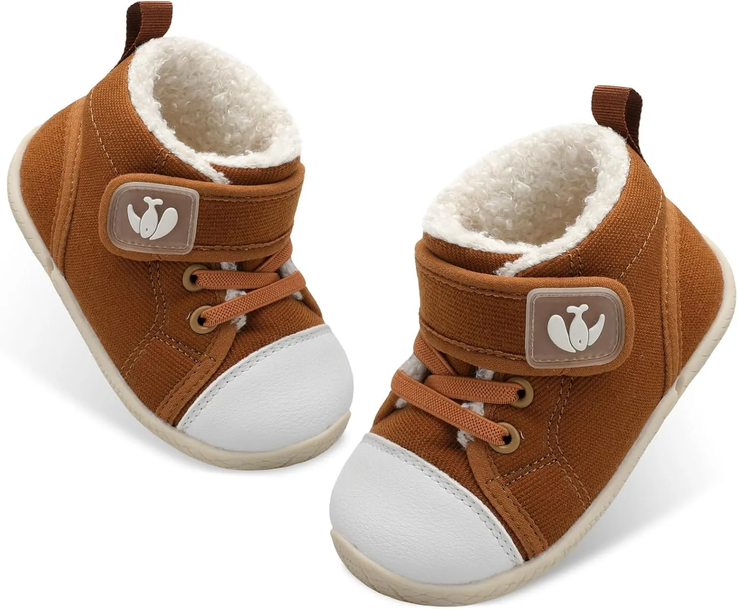 FEETCITY Baby Boots Boys Girls Infant Slippers Cozy Fleece Boots First Walking Shoes Warm Socks Newborn Crib Shoes