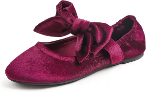 FEVERSOLE Women's Mary Jane Fashion Round Toe Easy Buckle Slip On Flats