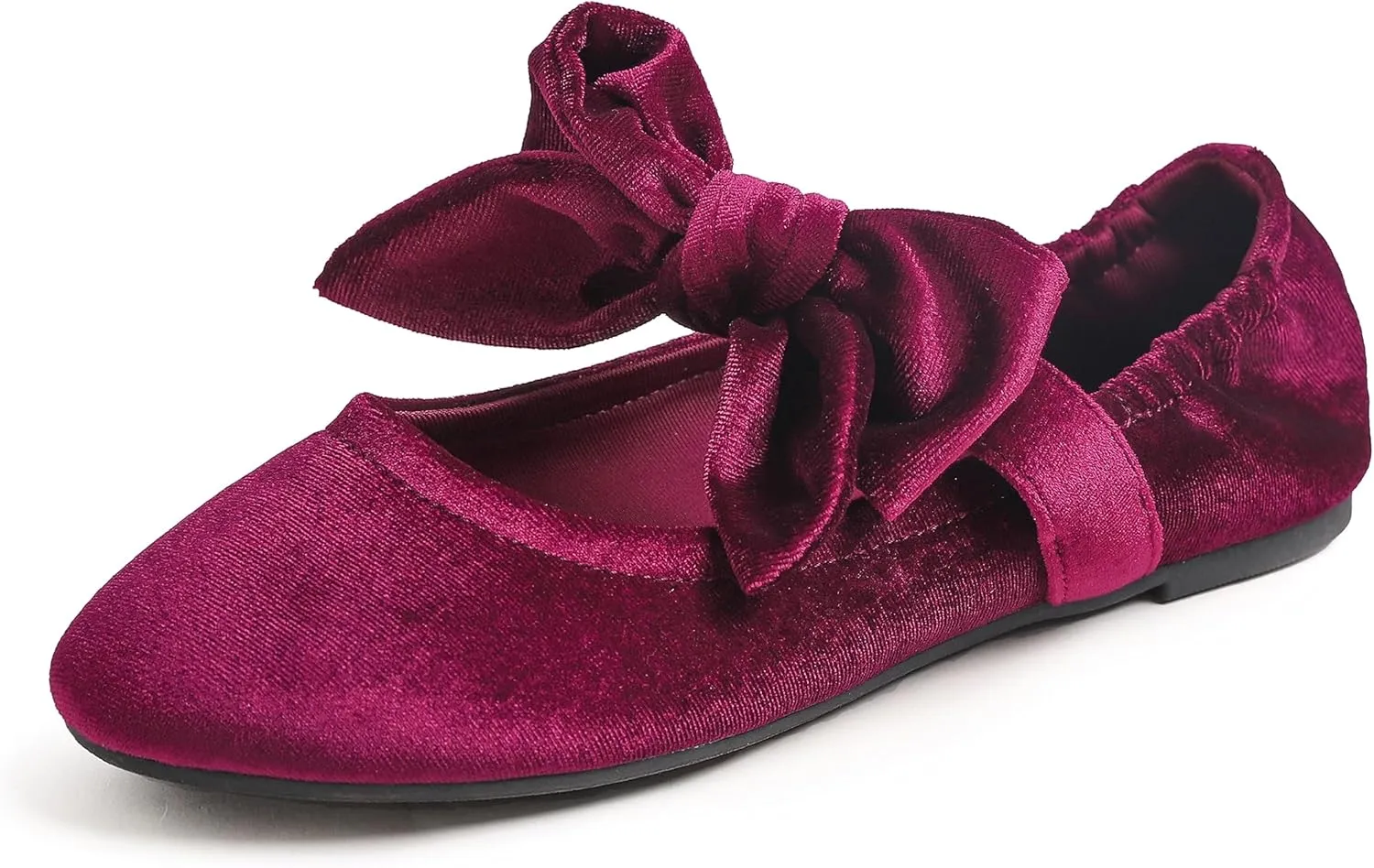 FEVERSOLE Women's Mary Jane Fashion Round Toe Easy Buckle Slip On Flats