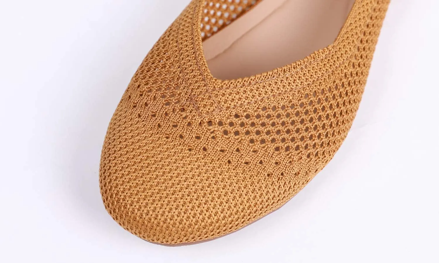 Feversole Women's Woven Fashion Breathable Knit Flat Shoes