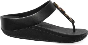 FitFlop Women's Fino Multi-Stone Leather Toe-Post Sandals Wedge