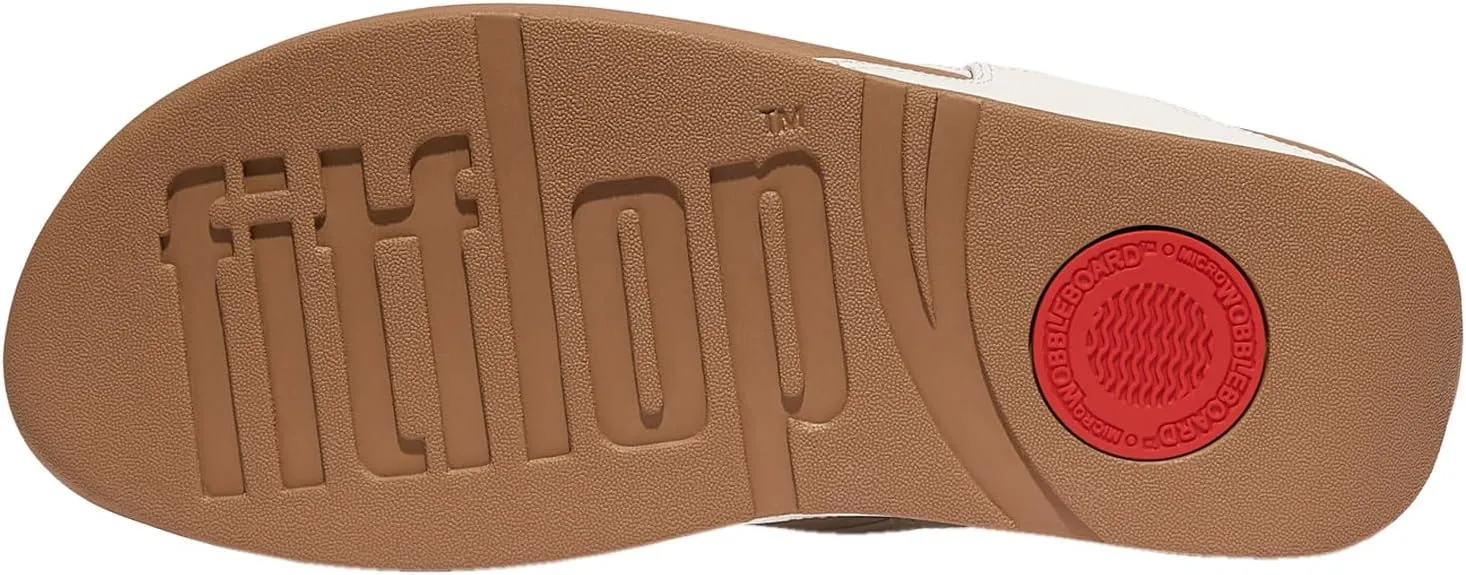 FitFlop Women's Lulu Chunky-Snaffle Leather Toe-Post Sandals Wedge