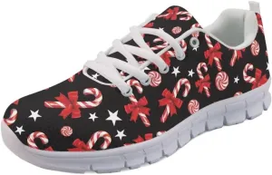 FOR U DESIGNS Vintage Rose Floral Print Women's Fashion Sneaker Comfortable Walking Running Shoes
