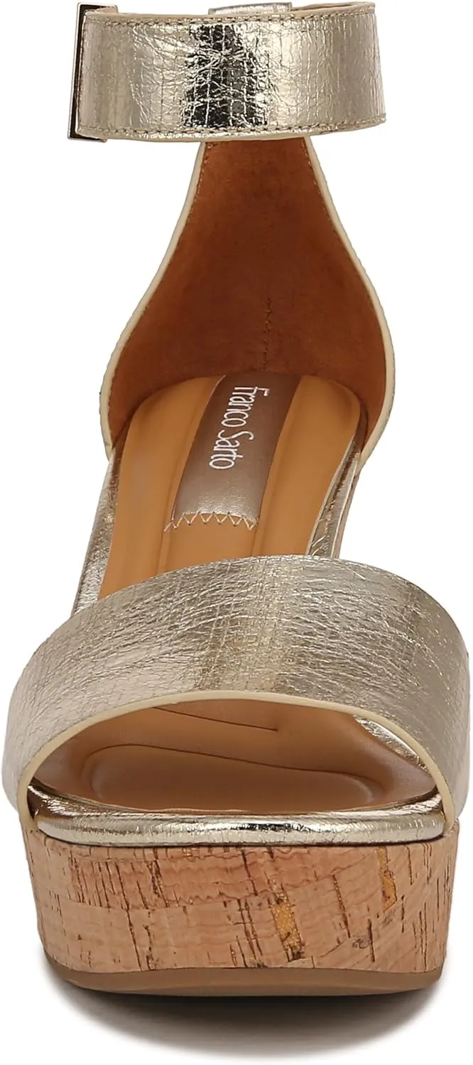 Franco Sarto Women's Clemens Cork Wedge Sandal