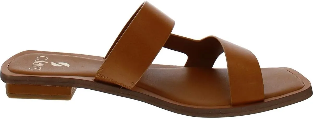Franco Sarto Women's Emily Open Toe Flat Sandal Slide