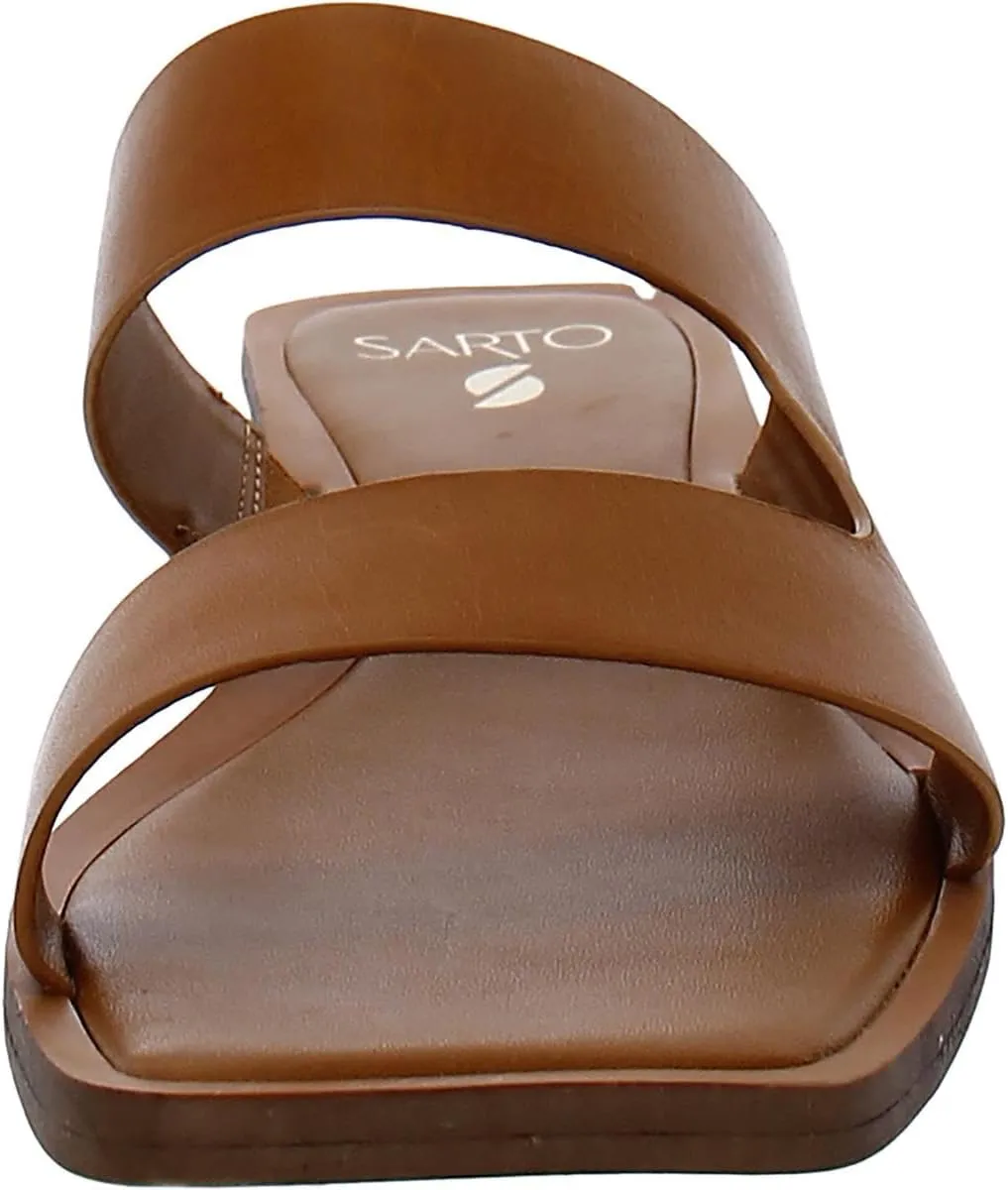 Franco Sarto Women's Emily Open Toe Flat Sandal Slide