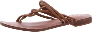 Free People Womens Kayla Leather Thong Slide Sandals