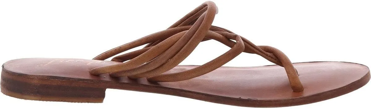 Free People Womens Kayla Leather Thong Slide Sandals