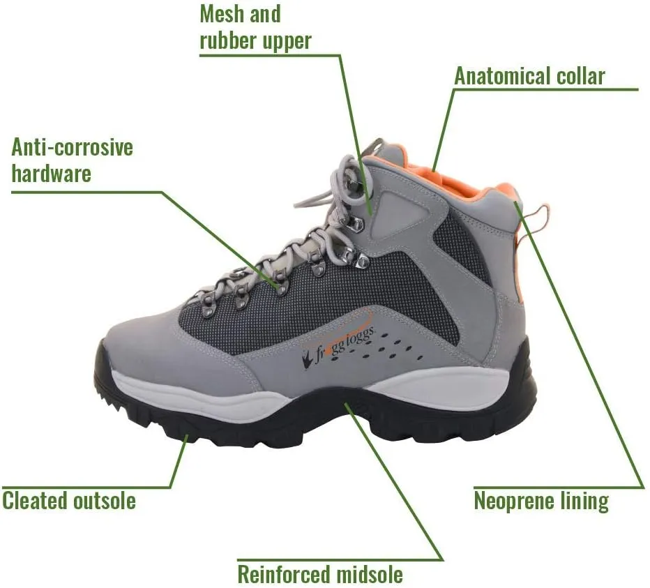 FROGG TOGGS Men's Saltshaker Flats Shoe Wading Boots for Fishing with Cleated Soles for Traction on Wet and Dry Surfaces