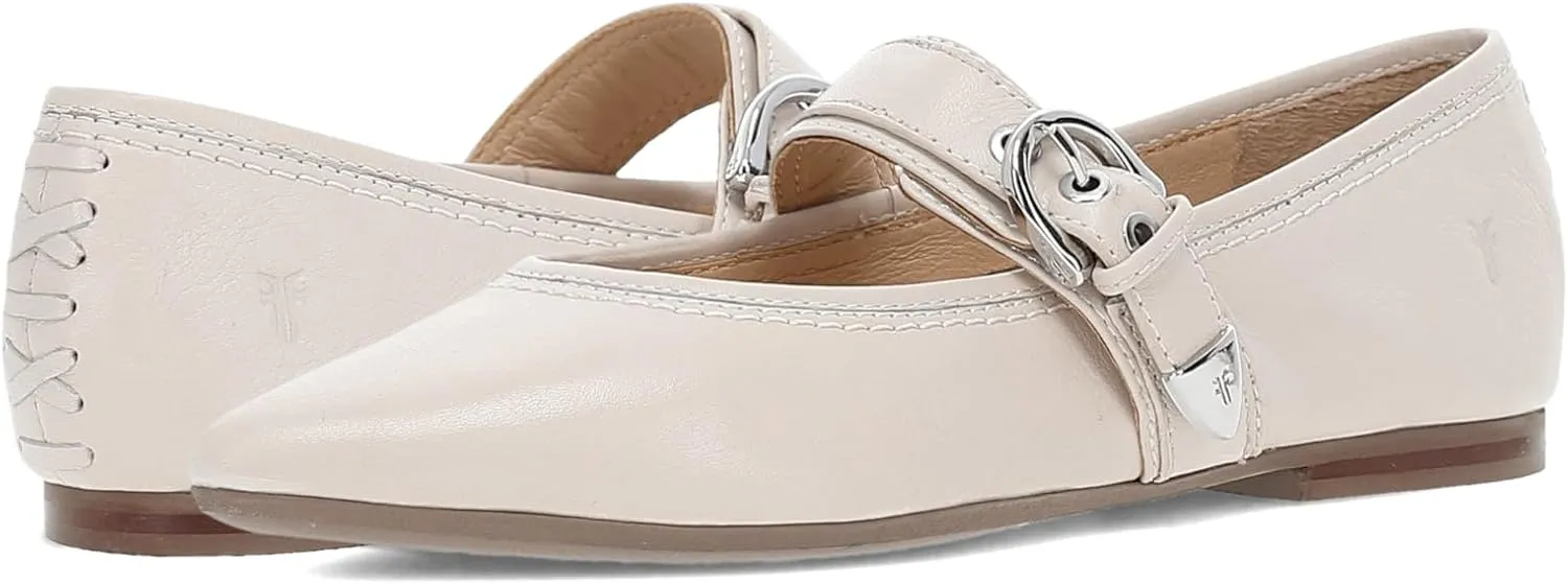 Frye Heather Buckle Mary Jane Flats-Sandals for Women - Elegant Leather Footwear with Adjustable Strap and Comfortable Fit