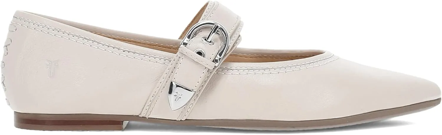 Frye Heather Buckle Mary Jane Flats-Sandals for Women - Elegant Leather Footwear with Adjustable Strap and Comfortable Fit