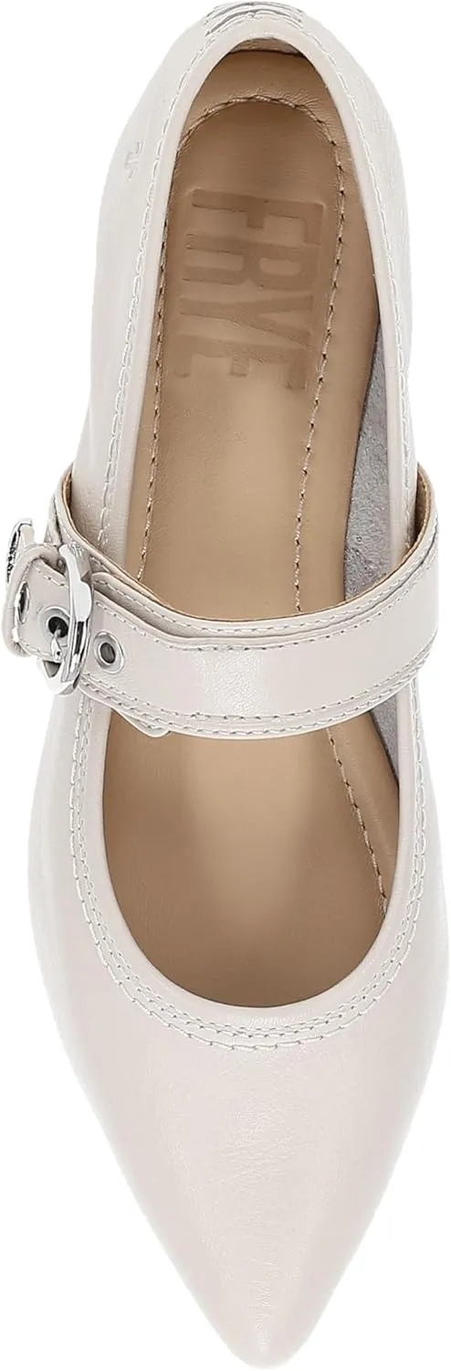 Frye Heather Buckle Mary Jane Flats-Sandals for Women - Elegant Leather Footwear with Adjustable Strap and Comfortable Fit