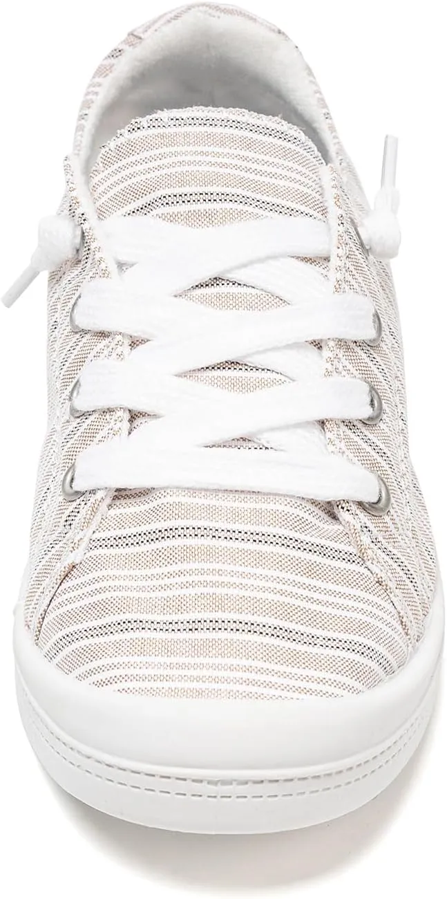 FUNKYMONKEY Shoes for Women, Comfort Low Top Canvas Slip On Sneakers Classic Casual Walking Shoes