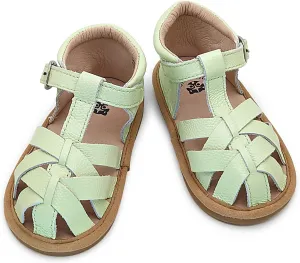 Genuine leather Closed Toe Girls' sandals for toddler/small kids