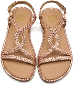GIOSEPPO Girl's Modern Flat Sandal, Rose Gold, 8 us