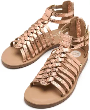 GIOSEPPO Girl's Modern Flat Sandal, Rose Gold, US-0 / Asia Size s