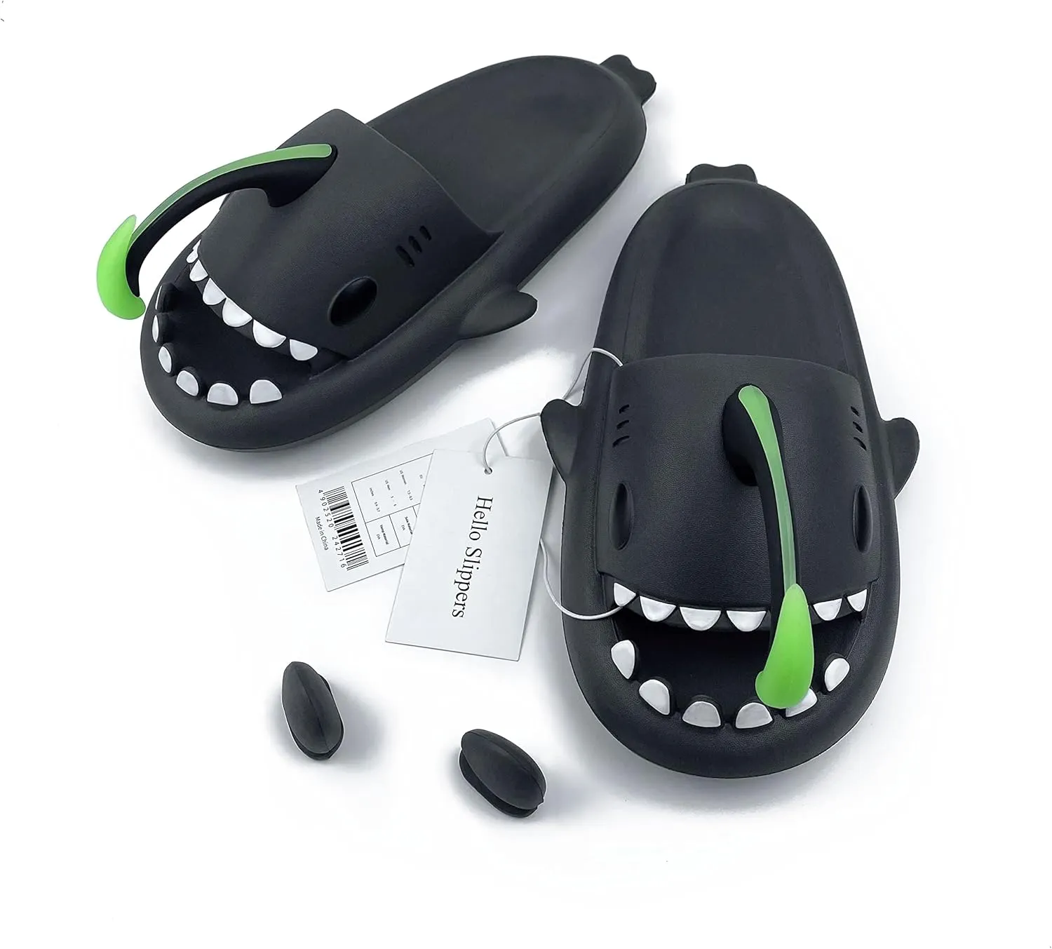 Glow in The Dark Shark Slides Sandals, Super Soft Eco-Friendly EVA Material Comfortable Shoes for Women and Men Indoors & Outdoors