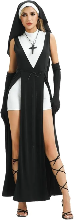 Gothic Clothes for Women Goth Witch Cosplay Costumes Masquerade Prom Dresses Medieval Fairy Dress for Halloween