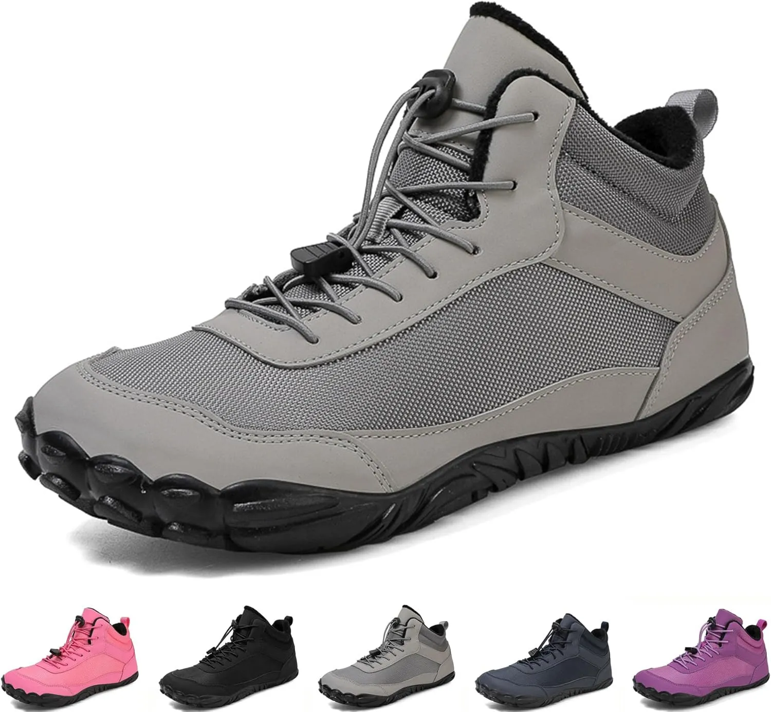 Grounded Winter Footwear For Women, Hike Winter Footwear Barefoot Womens Boots Men, Waterproof Wide Toe Box Barefoot Winter
