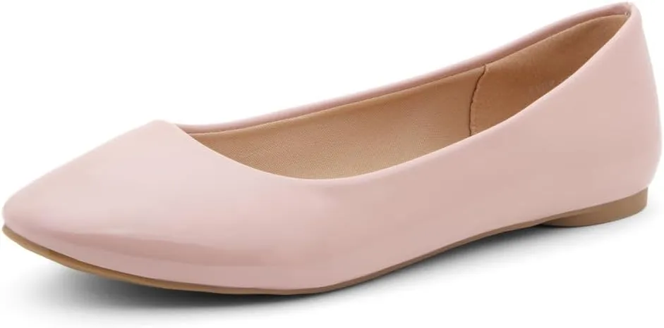 Herstyle Ever Memory Women's Ballet Flats Dressy Flat Shoes Almond Toe Ballerina Comfortable Slip-On Casual Flats for Daily Wear Work Office and Party