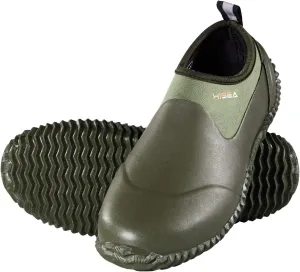 HISEA Unisex Waterproof Garden Shoes, Men's Rubber Rain Boots Women's Ankle Rain Shoes Neoprene Camp Booties Outdoor Slip-On Rain Footwear for Gardening, Farming, Camping, Car Wash, Lawn Care and Yard Work