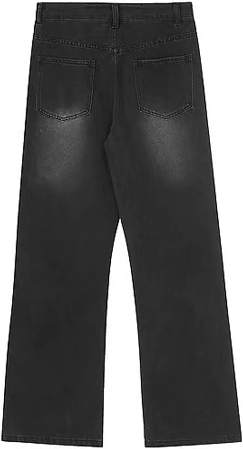 Hopecn Women Baggy Jeans Y2K Aesthetic High Waisted Wide Leg Pants 90S Vintage Streetwear Fashion Casual Clothes.