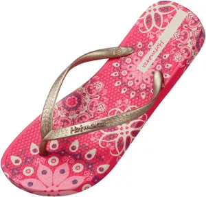 Hotmarzz Women's Flip Flops Bohemia Floral Print Sandals Beach Slippers